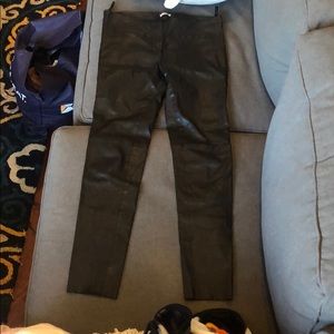 Miu miu leather pants size 42